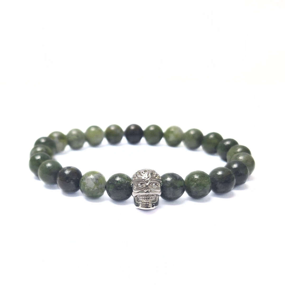 Jade Skull Bracelet