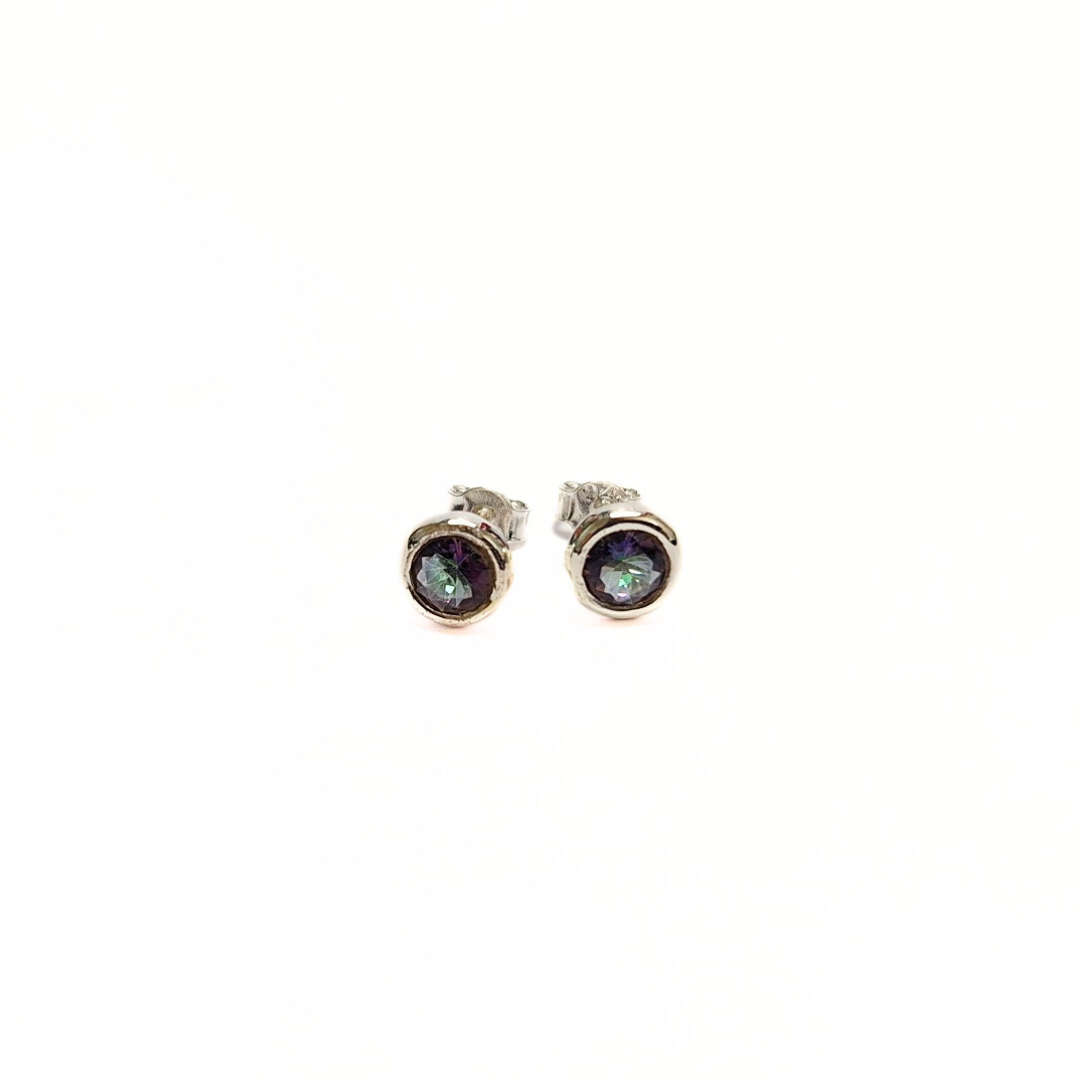 Mystic Topaz 5mm Studs |Silver