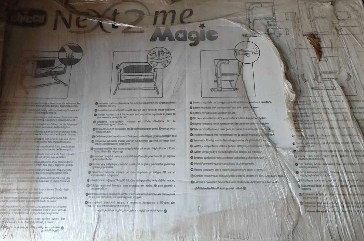 Chicco Next2Me Magic Moon Grey  - Open Box