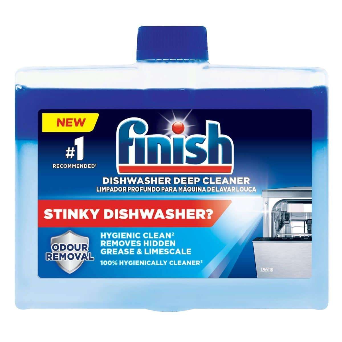 Finish 250ml, Auto Dishwasher Machine Cleaner, 1 Wash