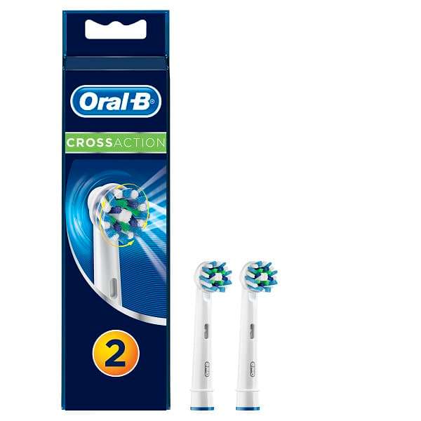 Oral-B Replacement Brush Heads Cross Action 2 Pack