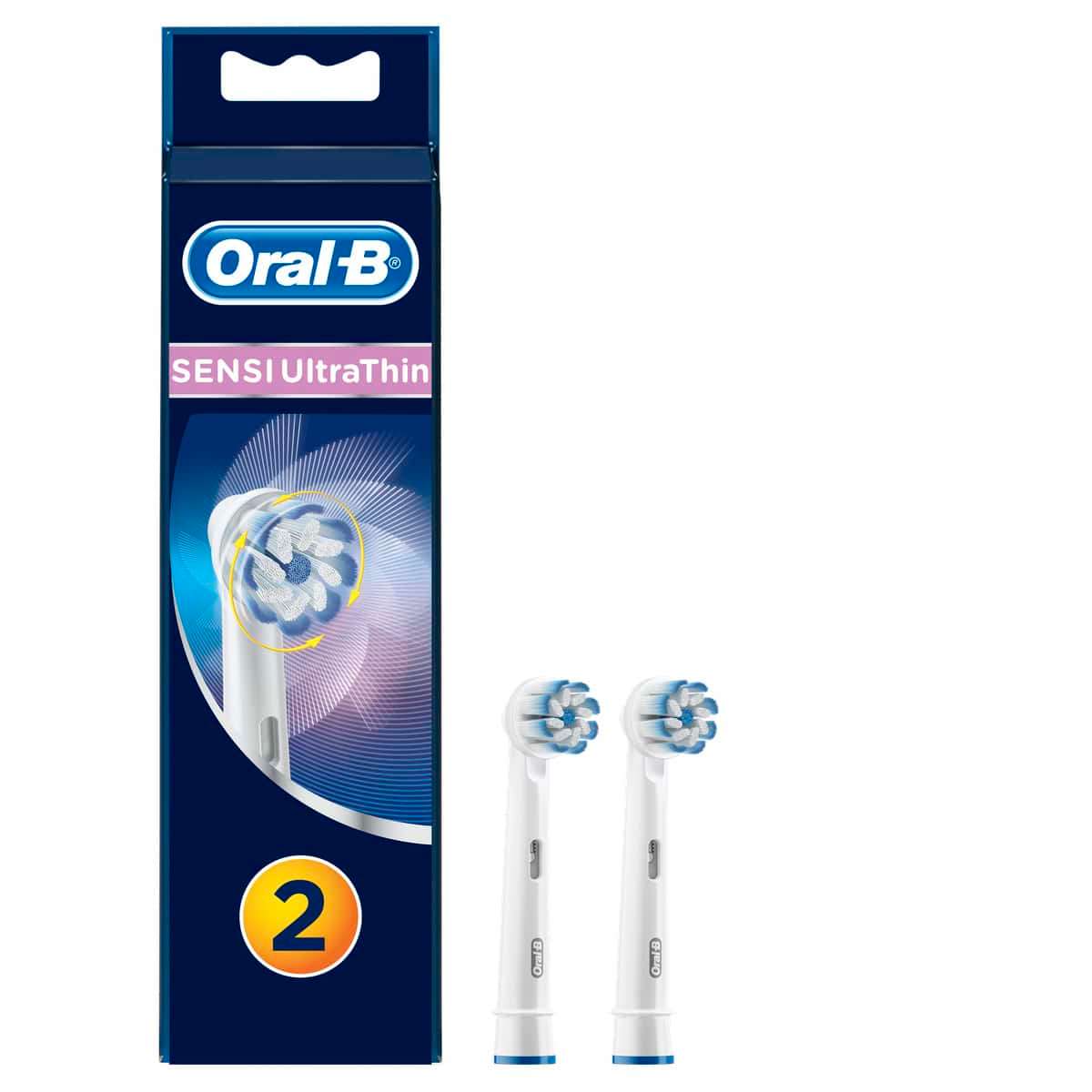 Oral-B Replacement Brush Heads Sensi Ultrathin 2 Pack