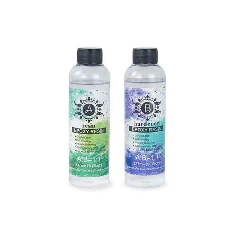 Resin Epoxy and Hardener kit  237 ml Each