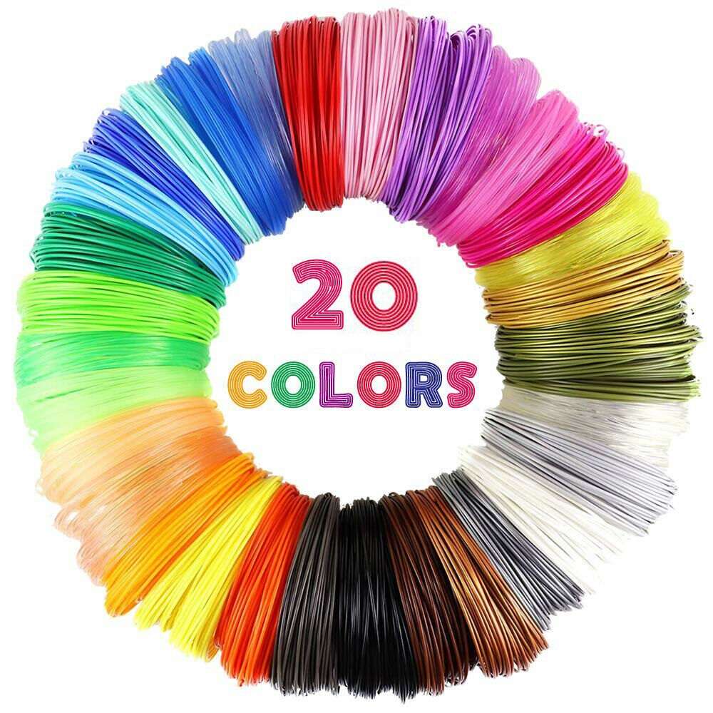 3D Pen PLA Filament Refills  20 colors