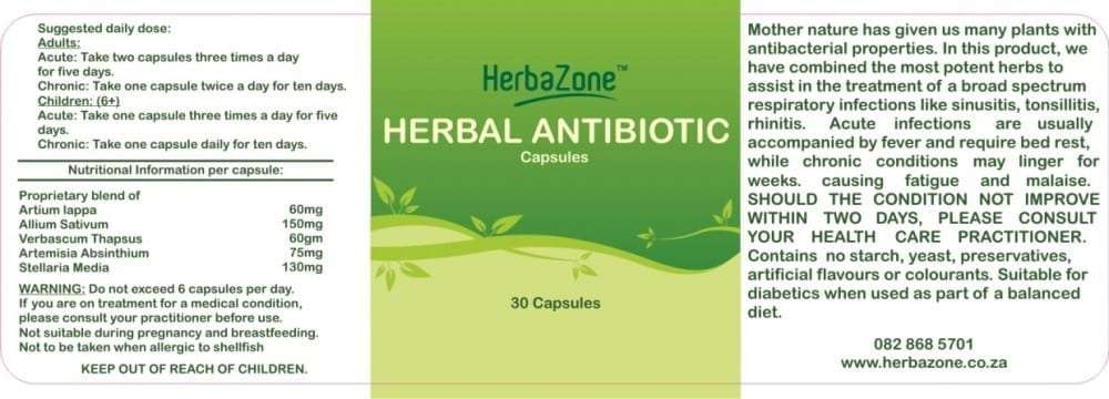 HerbaZone Antibiotic Capsules