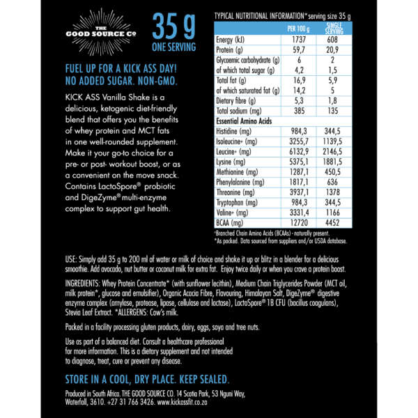 KICK ASS Keto Protein Vanilla Shake