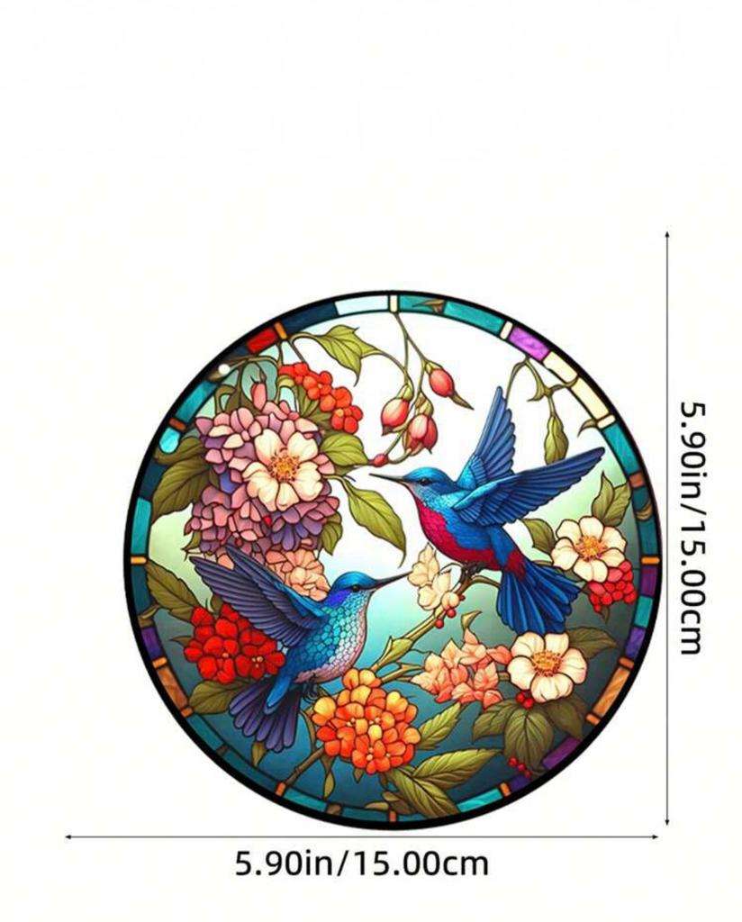 Blue Hummingbird Sun Catcher