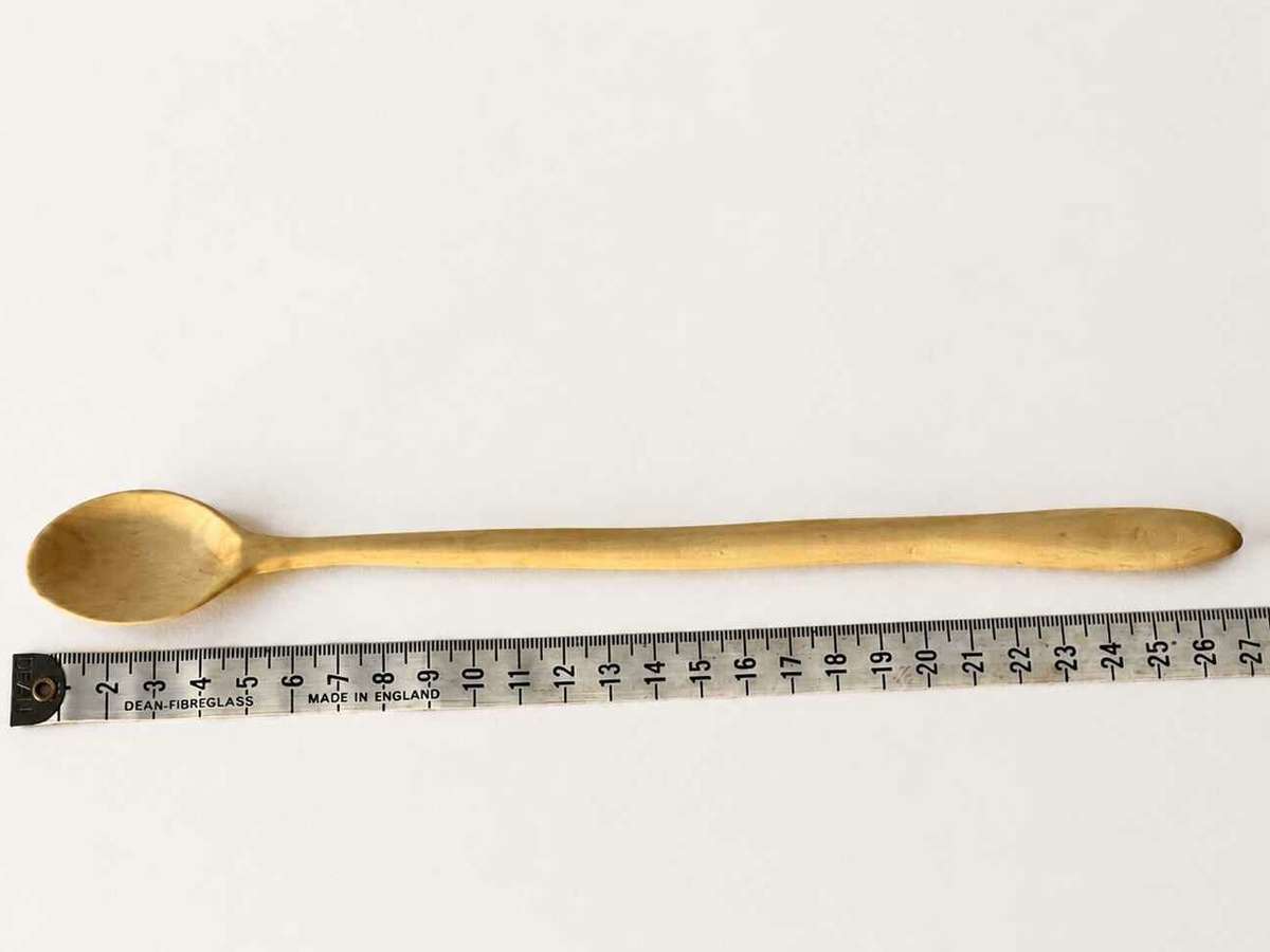 Hand carved Olive wood spoon 27,5cm
