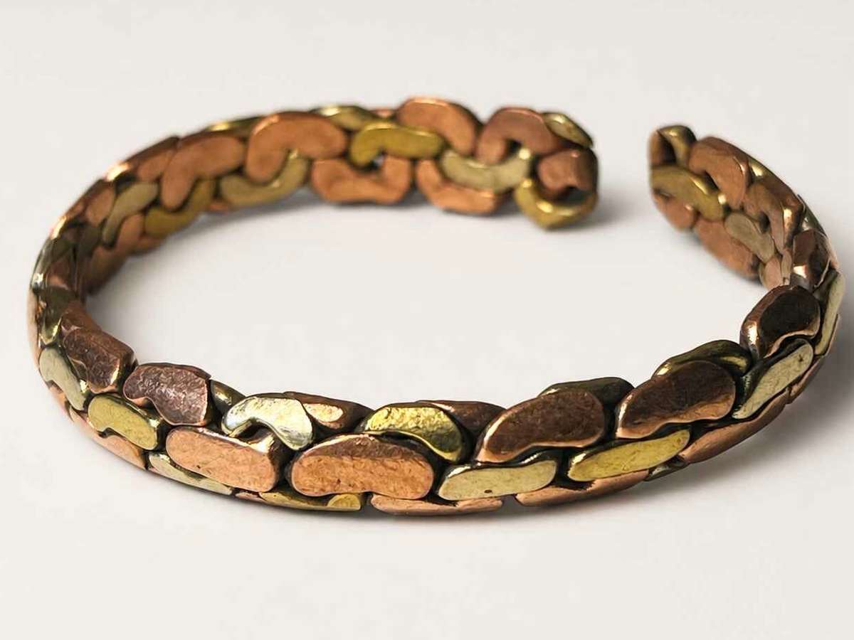 Plaited Copper Bangle