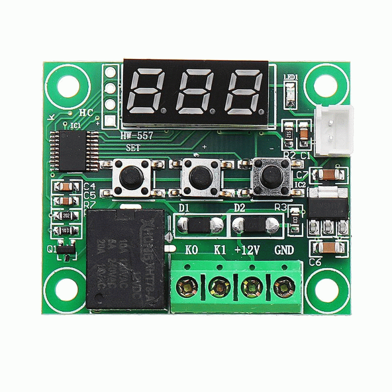 5Pcs Geekcreit W1209 DC 12V -50 to +110 Temperature Control Switch Thermostat Thermometer