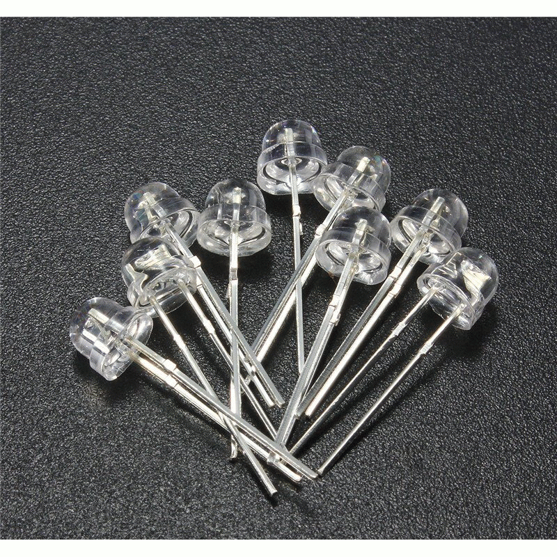 120pcs 5mm White Red Blue Green Yellow Purple LED Light Bulb Emitting Diode Lamp
