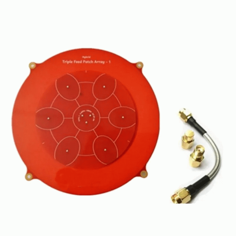 Black - 150mm Triple Feed Patch 5.8GHz 14dBi Pagoda Array FPV Antenna for RC Drone Eachine Skyzone F