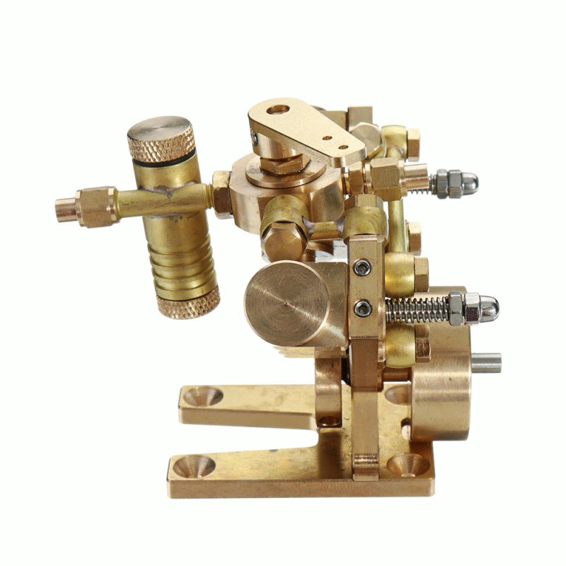 Gold - Microcosm OKMO Micro Scale M2B Twin Cylinder Marine Steam Engine Model Stirling Engine Gift C
