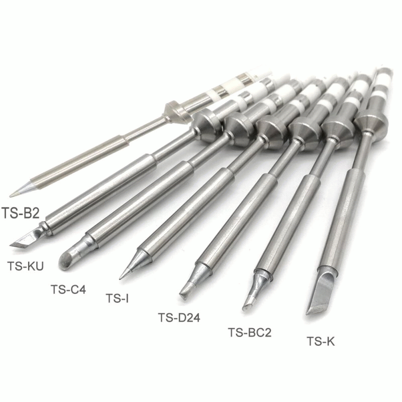 TS-BC2 - Replacement Black Chrome Tip Soldering Iron Tips for Digital LCD Soldering Iron