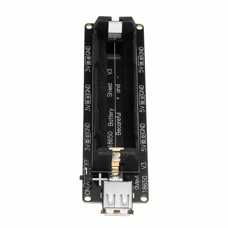5Pcs ESP32 ESP32S 18650 Battery Charge Shield V3 Micro USB Type-A USB 0.5A Test Charging Protection
