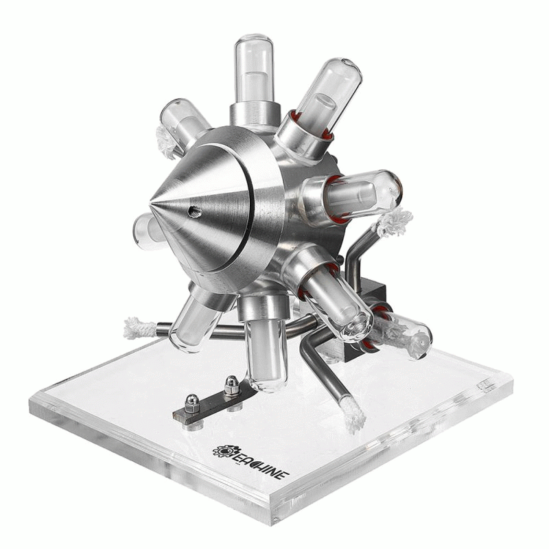 Eachine ET3 STEM Hot Air Four Cylinder Stirling Engine External Combustion Engine Model Is Suitable