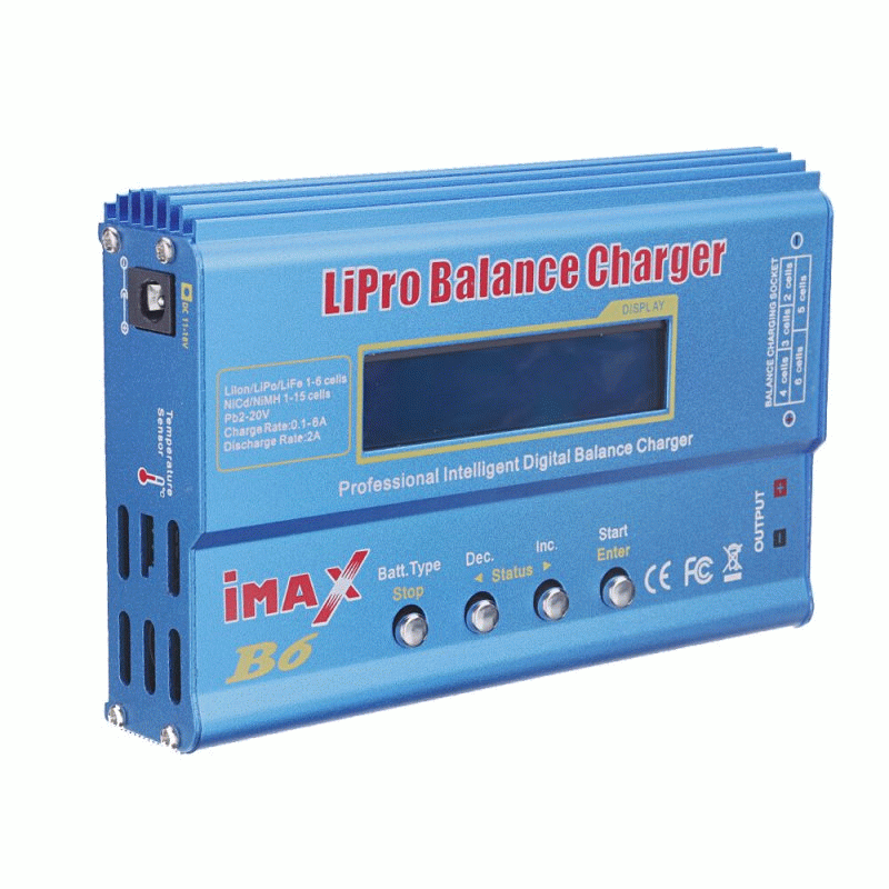 UK Plug - IMax B6 50W 5A Battery Balance Charger With 12V 5A Power Supply XT60 Parallel Board