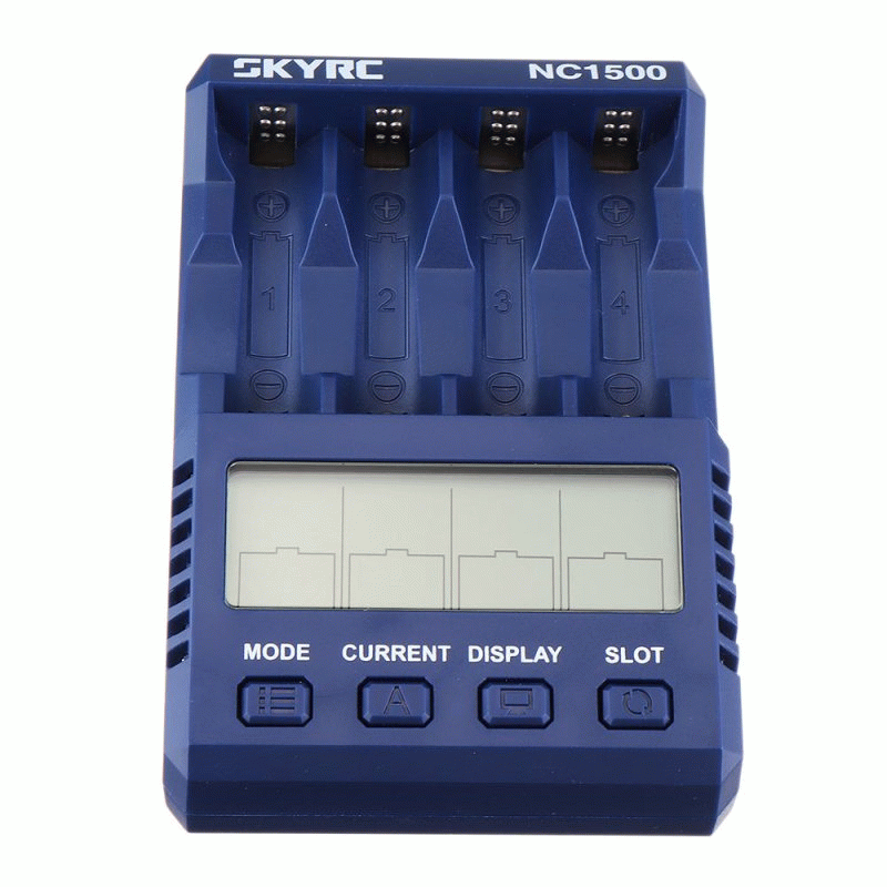SKYRC NC1500 5V 2.1A 4 Slots LCD AA/AAA NiMH Battery Charger Discharger & Analyzer