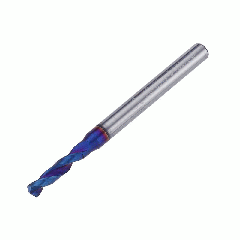 7mm - HRC65 Tungsten Steel Twist Drill Bit 2 Flutes 1-7mm 118 Degree Chamfering Cutter