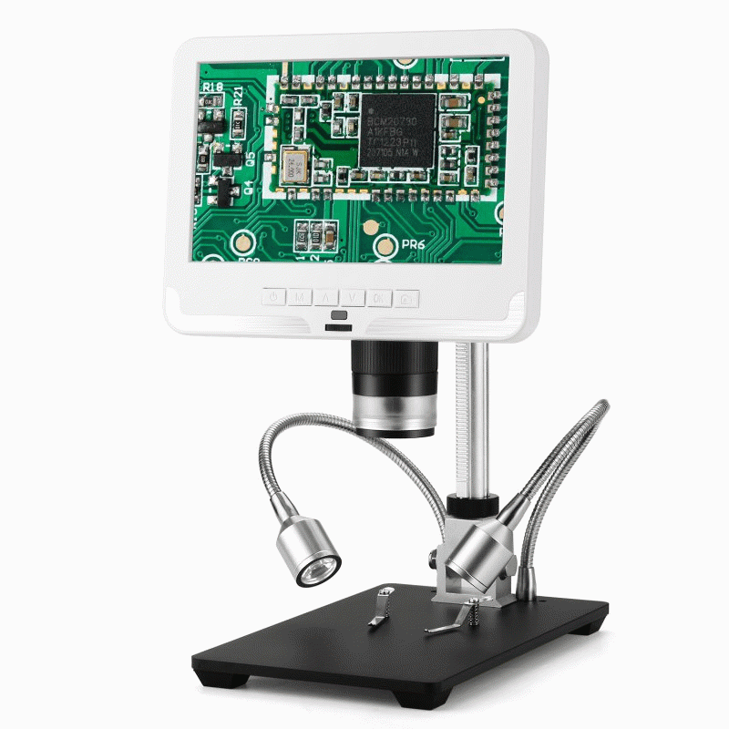 Black - Andonstar AD206 1080P 3D Digital Microscope Soldering Microscope for Phone Repairing SMD / S