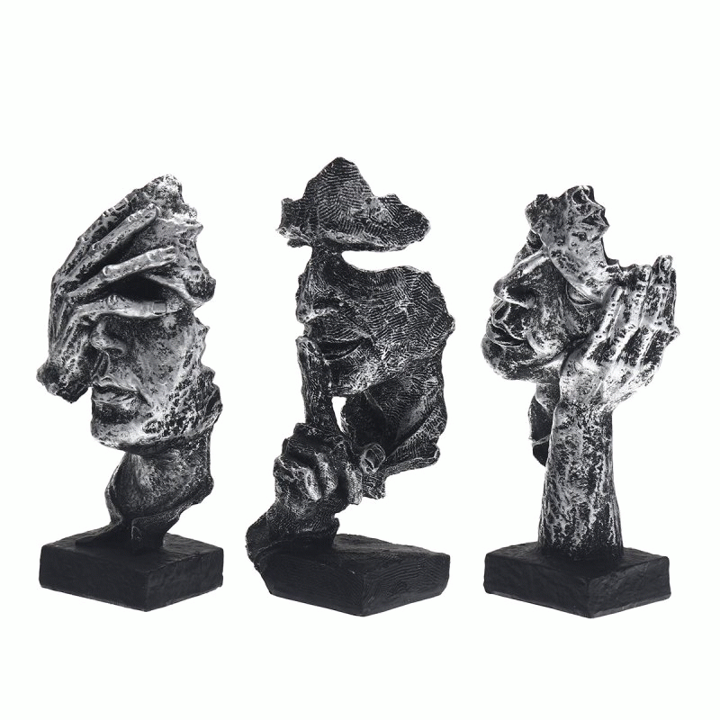 5 - 16.5cm Modern Resin Figure Statue Abstract Sculpture Craft Art Home Ornament