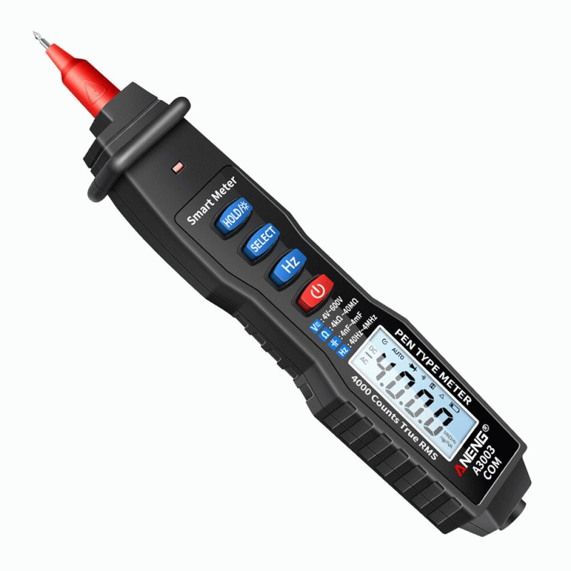 Black - ANENG A3003 Digital Pen Multimeter Professional 4000 Counts Smart Meter with NCV AC/DC Volta