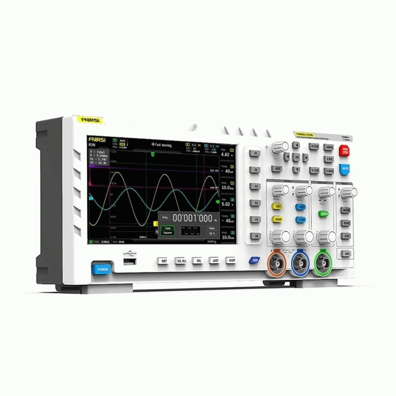 FNIRSI-1014D 7 Inch TFT LCD Display Screen 2 In 1 Dual Channel Input Storage Oscilloscope Digital Si