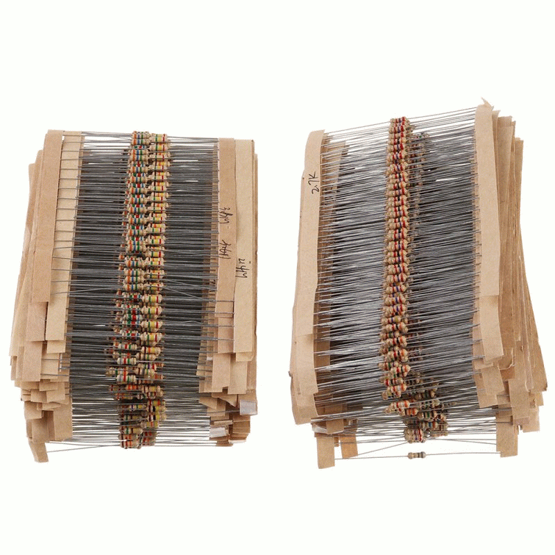 with box - 3120pcs 156 Values 1 -10M Ohm 1/4W 5% Carbon Film Resistors Assortment Kit Electronic Com