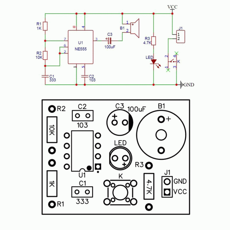 DIY Kit - Electronic Circuit DIY Production Analog Telegraph DIY Spare Parts Welding Training DIY Ki