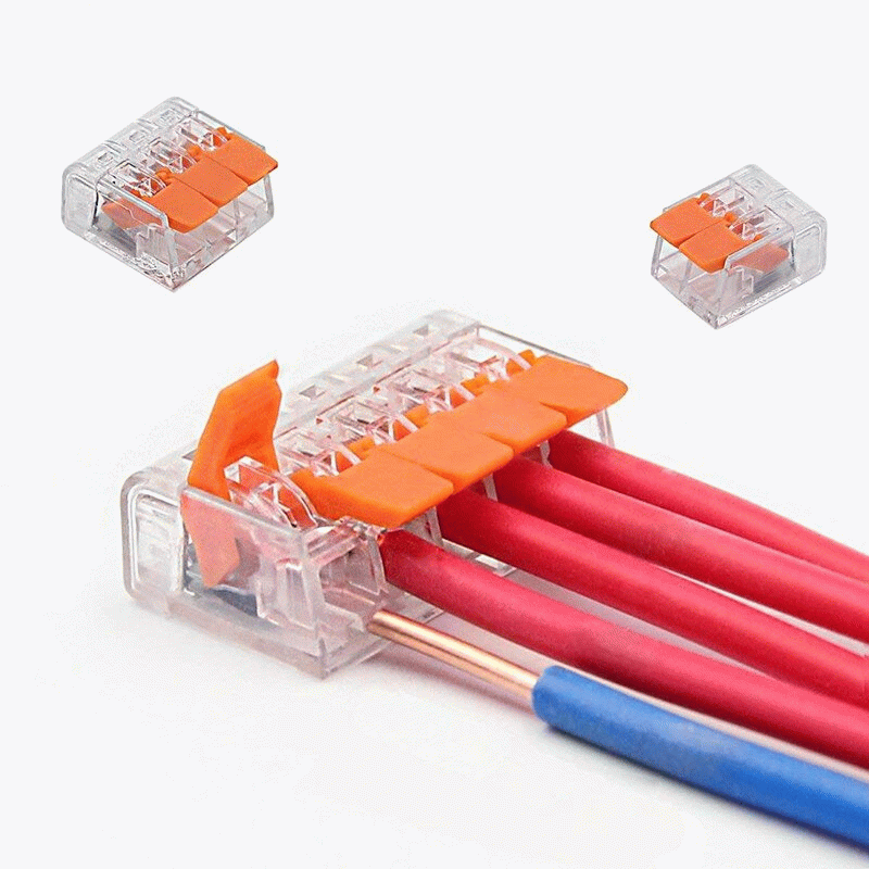 75pcs For 221 Electrical Connectors Wire Block Clamp Terminal Cable Reusable Mini Quick Home Wire Te