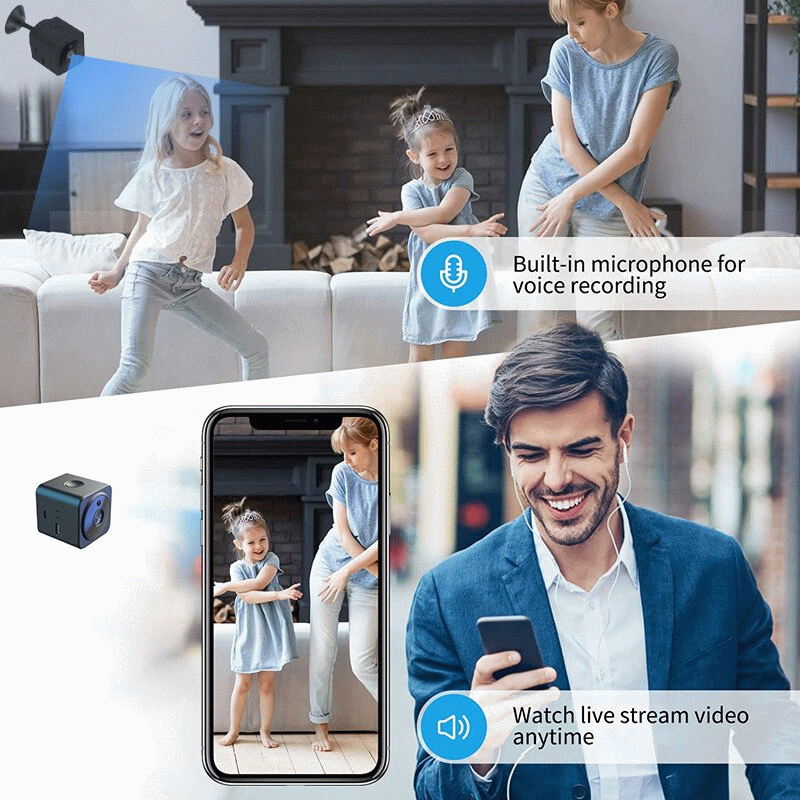 Mini AS02 Camera Infrared Night Vision Camcorder Home Security Surveillance Wireless WiFi Camera New