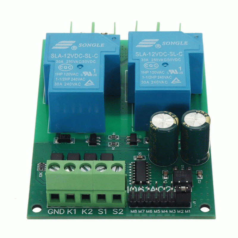 24V - 30A 12V 24V DC Motor Controller Relay Board Forward Reverse Control Limit Start Stop Switch fo