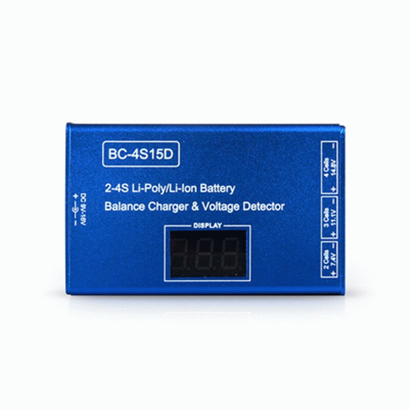 US Plug - BC-4S15D 2-4S Lipo Battery Balance Charger With Voltage Display for RC FPV Quadcopter Fram
