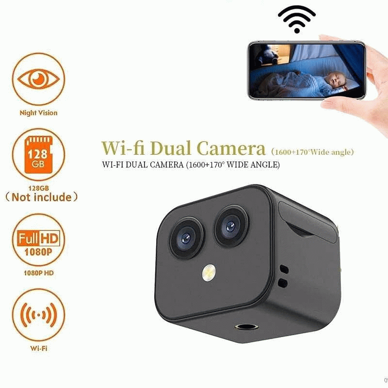 D3 HD Mini Wireless WiFi Dual Camera Mobile Phone Wireless Network Camera Remote Two-way Intercom Mo