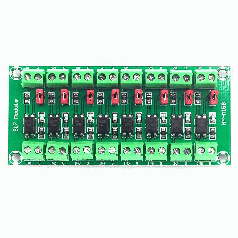 8-way Photoelectric Isolation Module Voltage Isolation Board Control Transfer Drive Board 817 Optoco