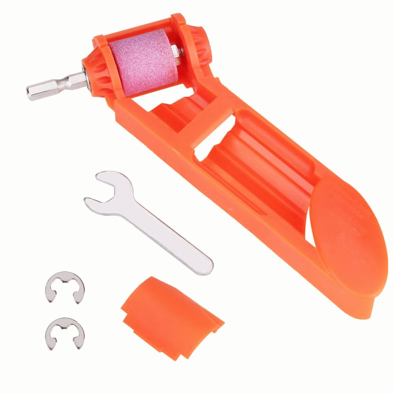 Orange - 2-12.5mm Portable Corundum Grinding Wheel Drill Bit Sharpener Titanium Drill Portable Drill