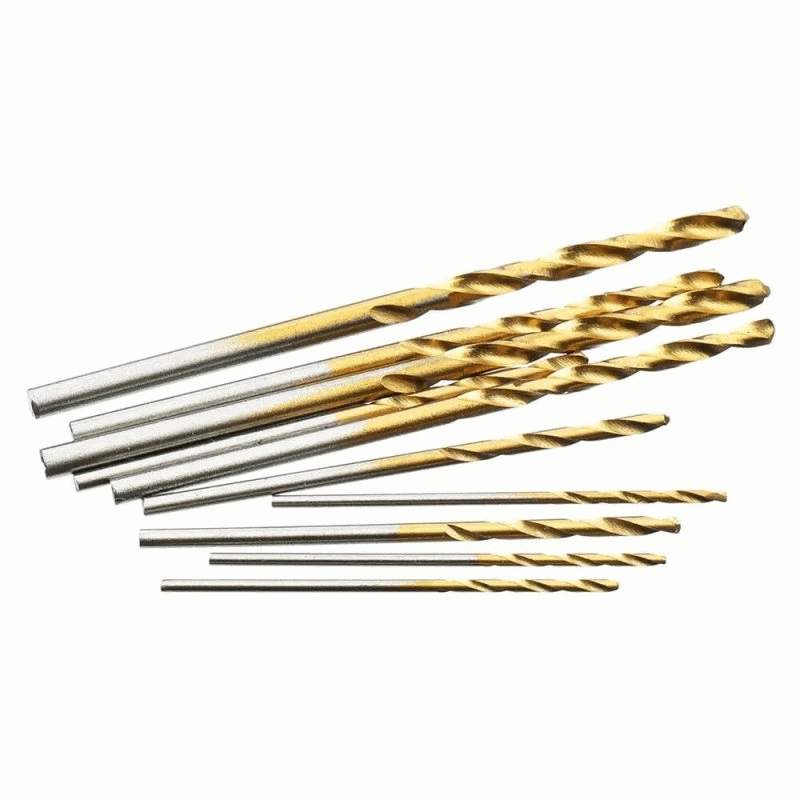60PCS 1/1.5/2/2.5/3/3.5mm High Speed Steel Twist Drill Bit Professional Titanium Coated Drill Bit To