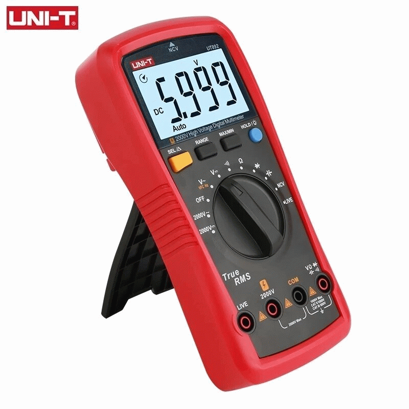UNI-T Digital Multimeter UT892 2000V AC DC Voltmeter True RMS Capacitor Tester Frequency Meter NCV L