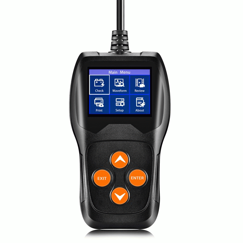 KONNWEI KW600 12V Car Battery Tester Analyzer 100 to 2000CCA Cranking 30- 220 AH