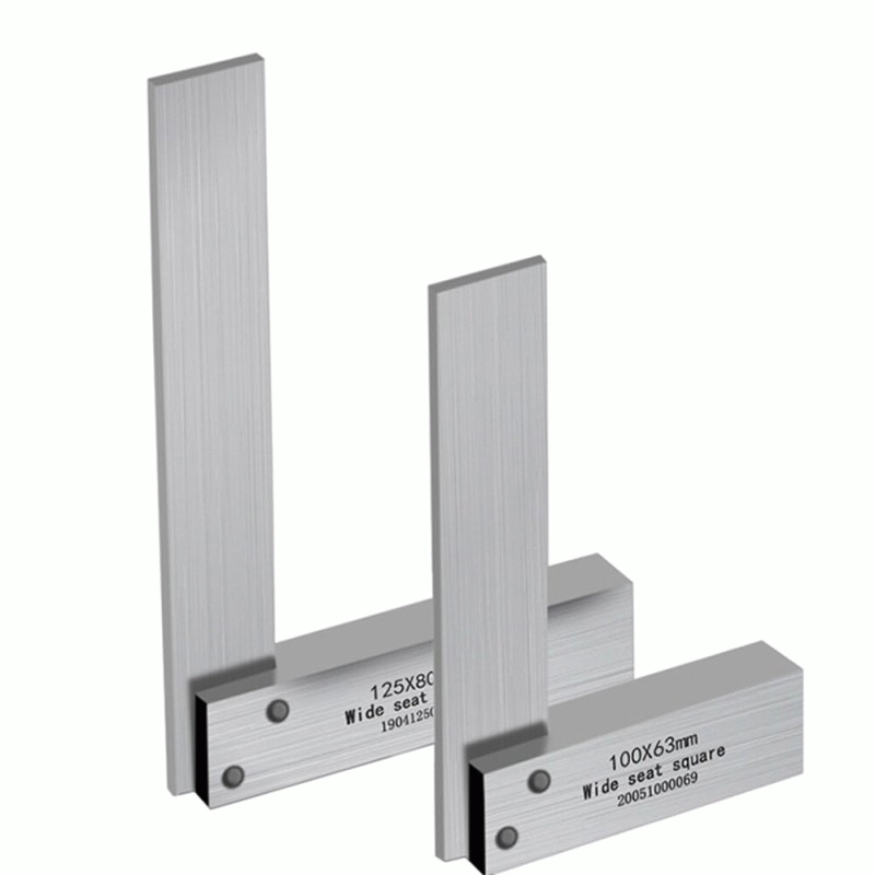 10063mm - Square 90-degree square L-shaped ruler With ground seat hardened steel angle ruler 63x10 8