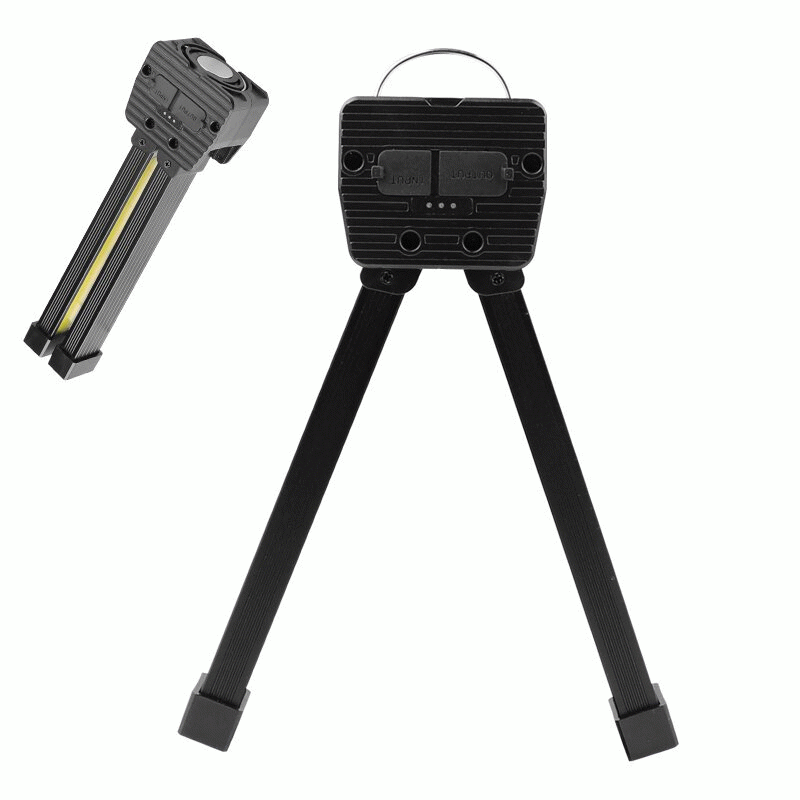 Double-sided COB 90-degree Folding Work Light Strong Magnet with Hook Maintenance Light Outdoor COB