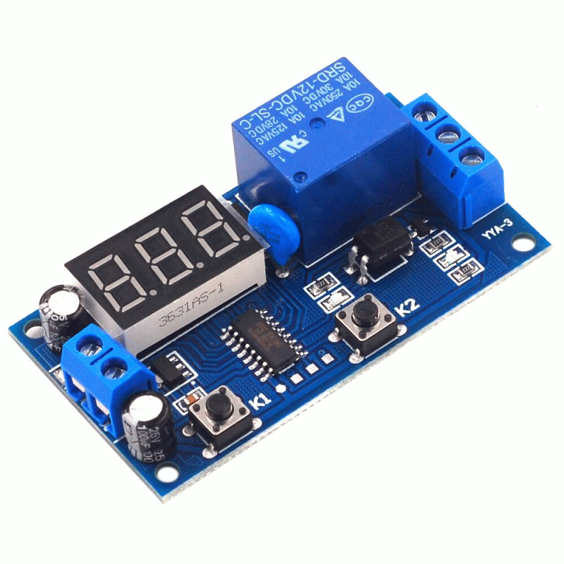 5V - AOQDQDQD 5V/12V Time Control Switch with Intermittent Infinite Loop Countdown and Timing Relay