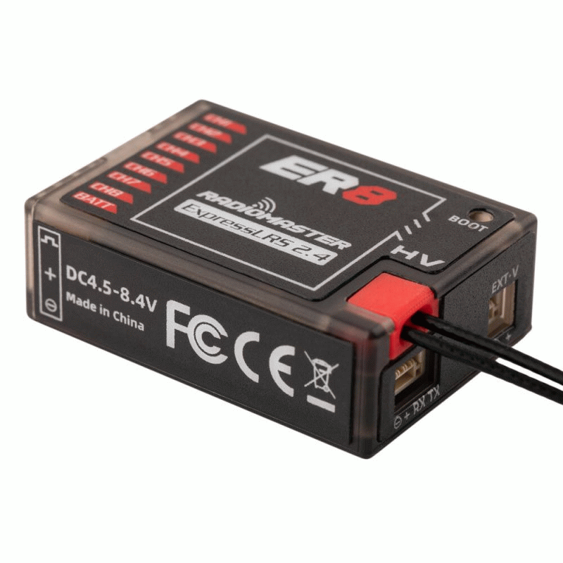 Radiomaster ER8 2.4GHz 8CH ExpressLRS ELRS RX 100mW PWM Receiver Support Voltage Telemetry for FPV R
