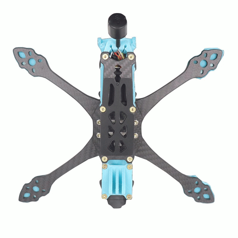 Green - HSKRC MAK5 225mm Wheelbase 5mm Arm Thickness X Type 5 Inch Frame Kit Support DJI O3 Air Unit