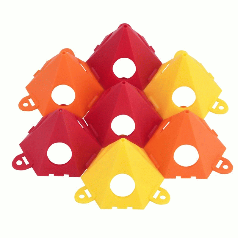 Yellow - 10pcs Portable Woodworking Paint Triangle Stand Wood Support Pyramids Rack Carpenter Lift P