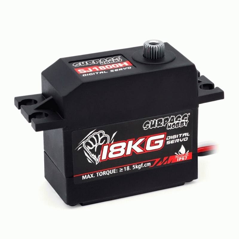 SURPASS-HOBBY SJ1800H 18KG High Pressure Waterproof Servo for Fixed Wing Aircraft Helicopter Robot