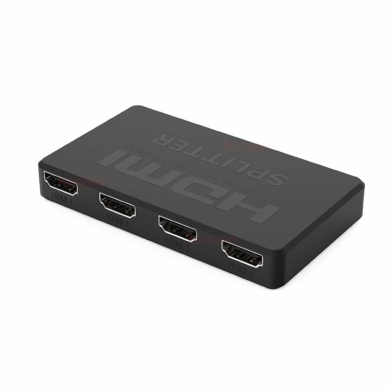 4K HDMI Splitter 1x4 HDMI Distributor Splitter 1 in 4 out Amplifier Video Splitter Converter for PC