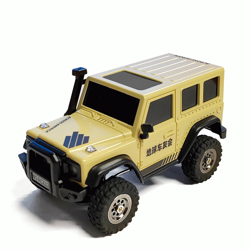 Grey RTR Version - LDARC X43 1/43 2.4G 4WD RC Car Rock Crawler Mini Climbing LED Light Off-Road Vehi