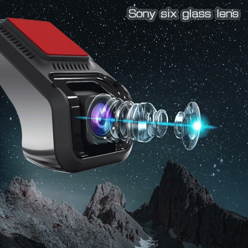 Car DVR 1080P Full HD With ADAS G-Sensor Loop Recording For Android Radio Player 170 Wide-Angle Car