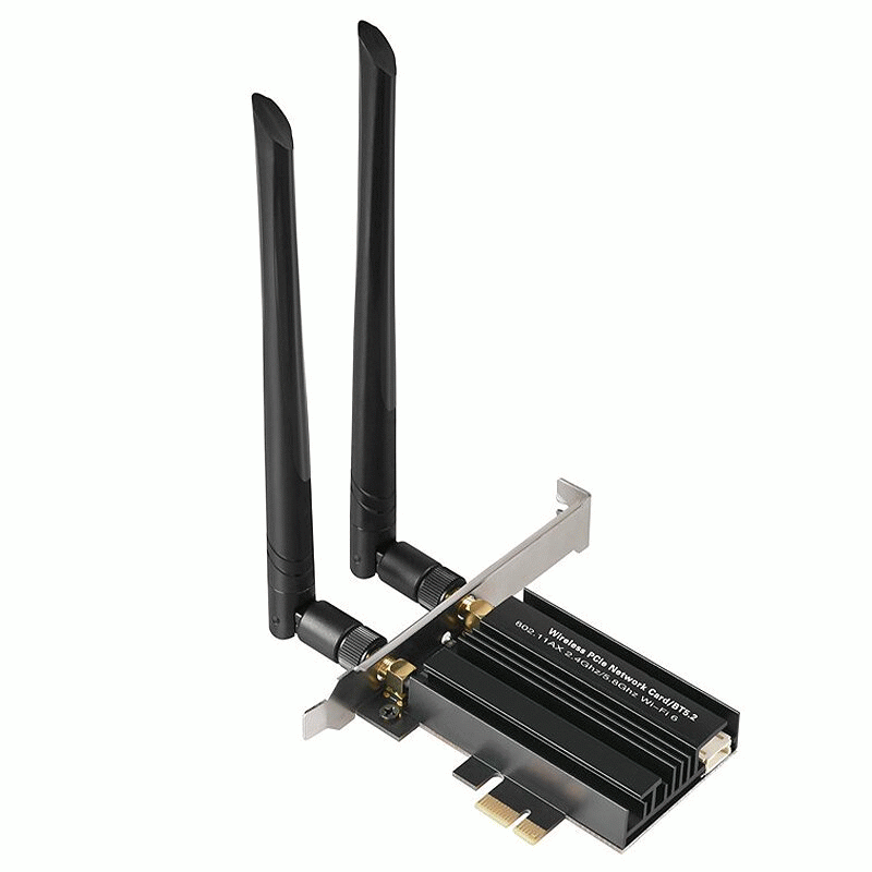 WiFi 6e AX3000 Wi-Fi Adapter Tri Band 2.4G/5G/6G Desktop PCIE Wireless Network Card Support 5.2 blue